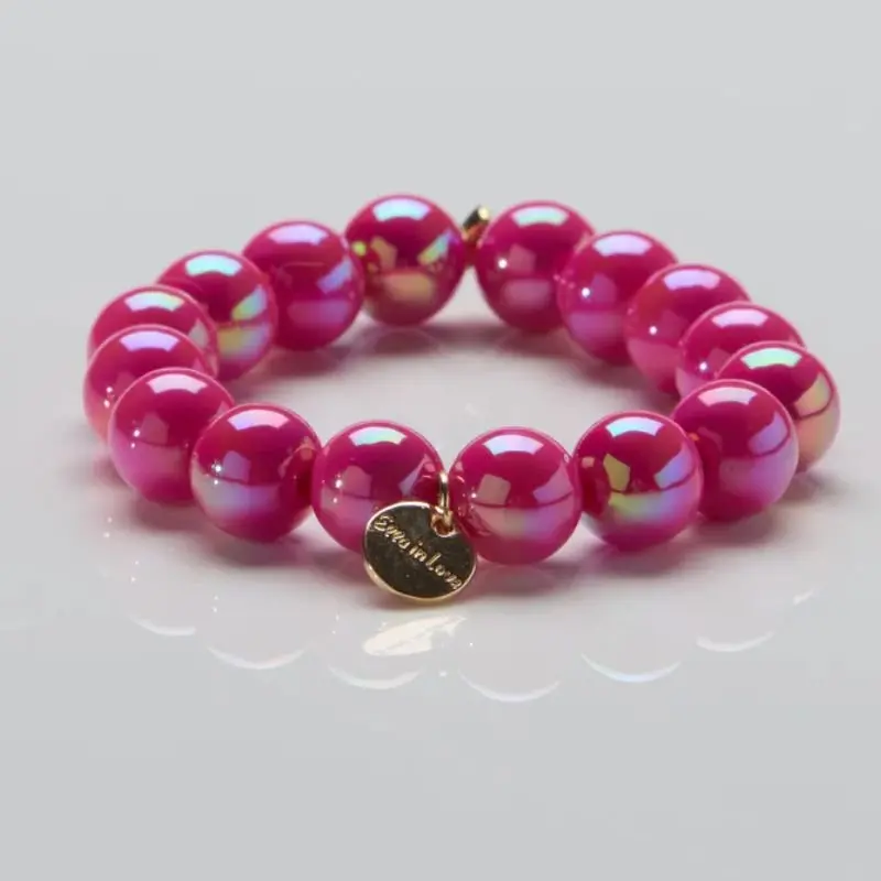 Pink Mirage parelarmband 12mm
