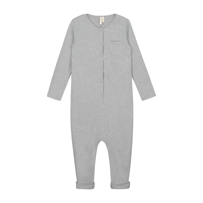Playsuit Long Sleeve Grey Melange