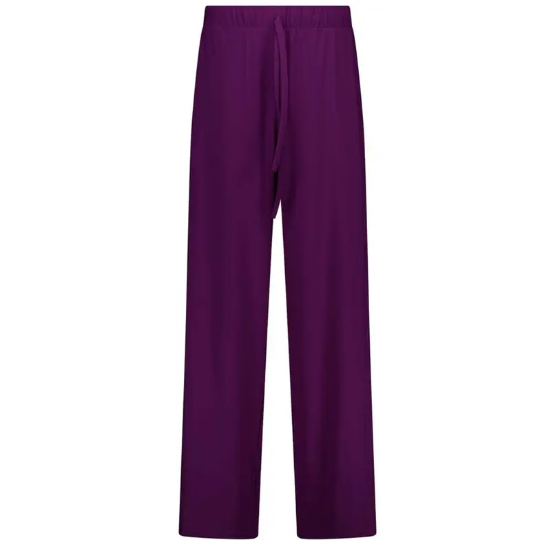 Plum wide leg travel pantalon Grace