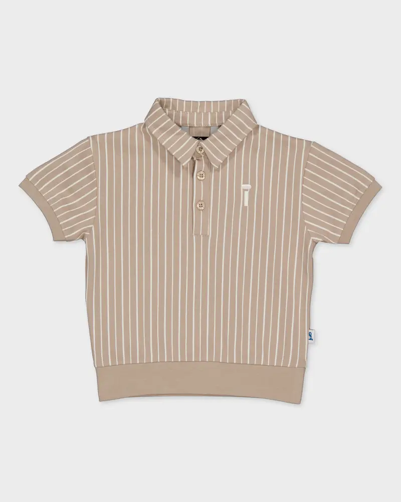 Poloshirt gestreept | AOP Cream Stripes