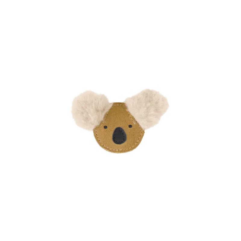 Pouty Clip | Fluffy Koala | Sand Suede
