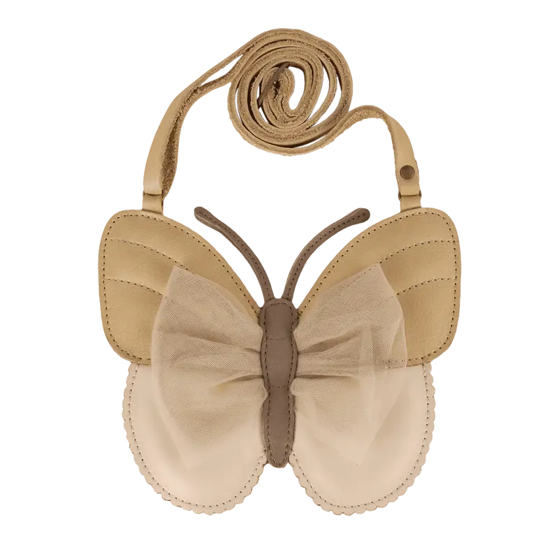 Qalja Purse | Vlinder | Gold Metallic Nubuck