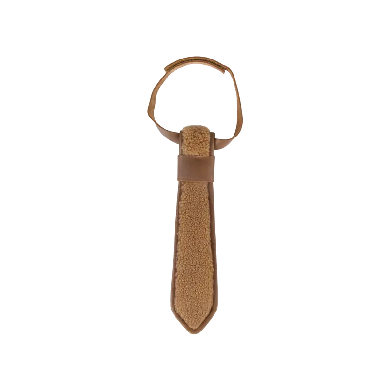 Qarnold Tie | Light Maple Curly Faux Fur