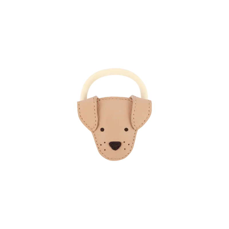 Qosy Classic Hair Tie | Dog | Light Rust Leather