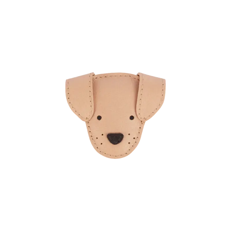 Qosy Classic Hairclip | Dog | Light Rust Leather