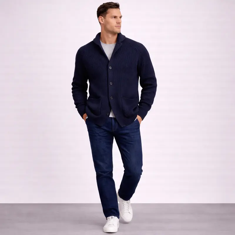Quentin - Rippstrick-Cardigan