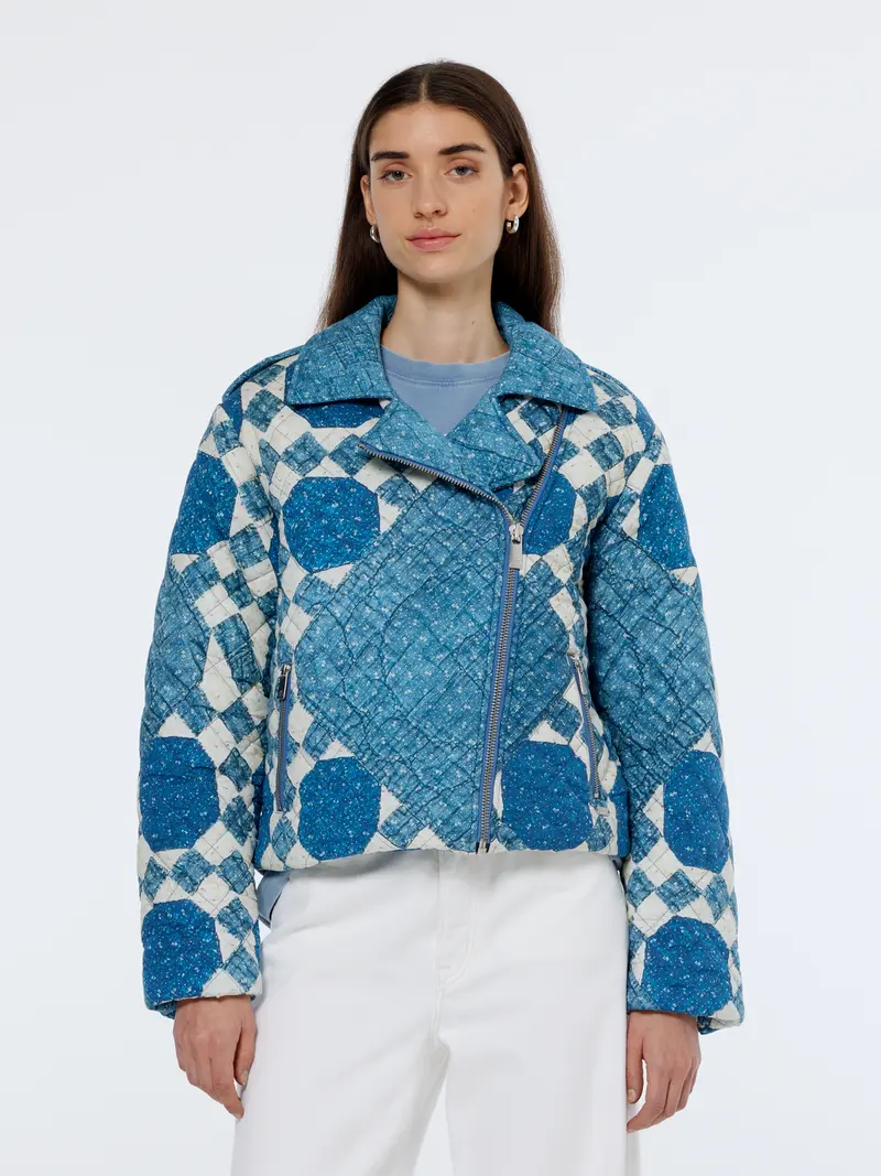 Quilted Biker Jacket