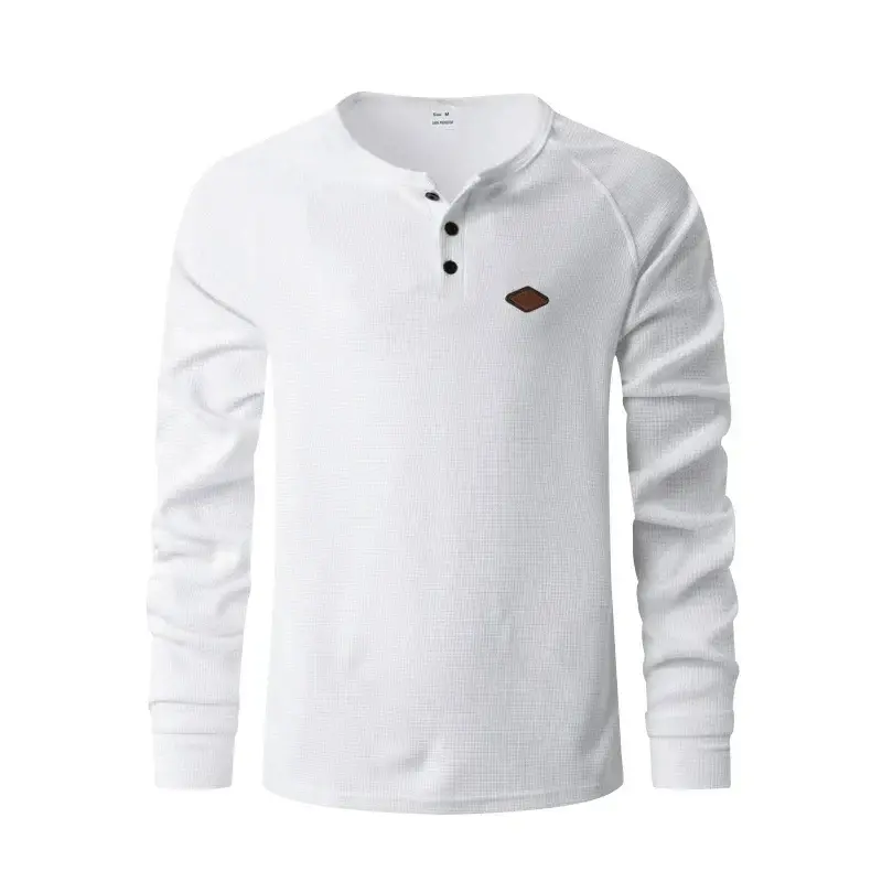 Rafael | Struktur-Henley Herren elegant & alltagstauglich