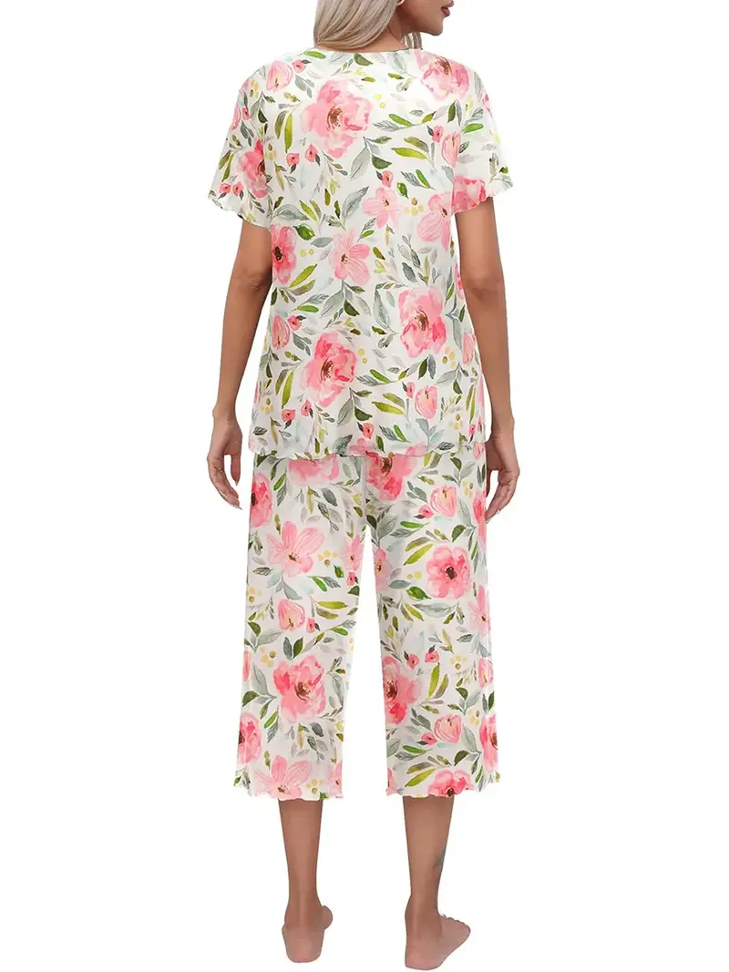 Rashini - Lässiger Pyjama Mit Drucken