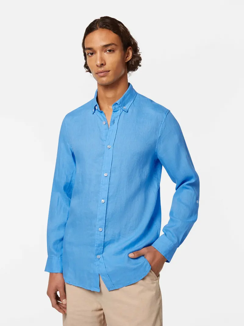 Regular-Fit Linen Shirt