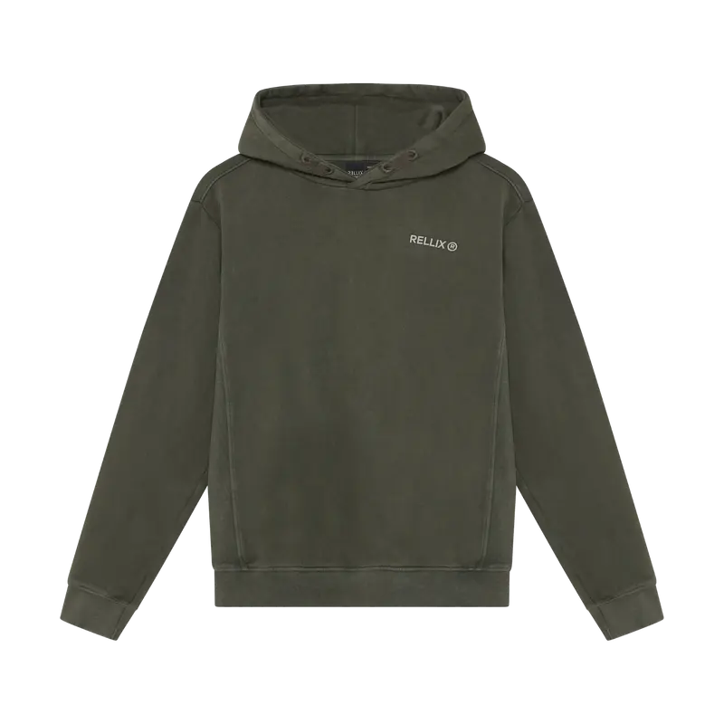 Rellix - Hoodie Rellix Backprint Brush | Army Wood
