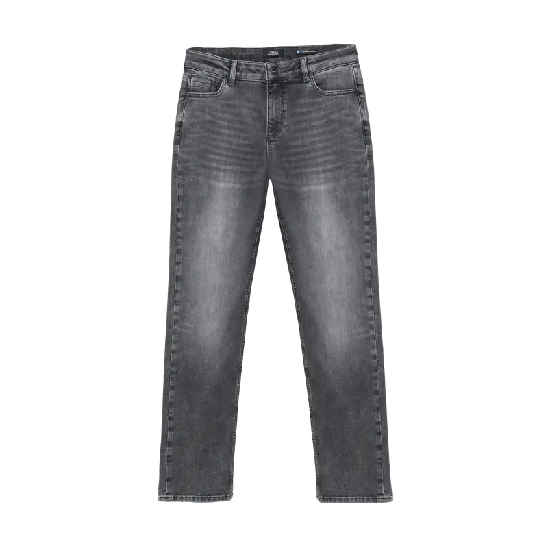 Rellix - Straight Wide Fit Jeans | Dark Grey Denim