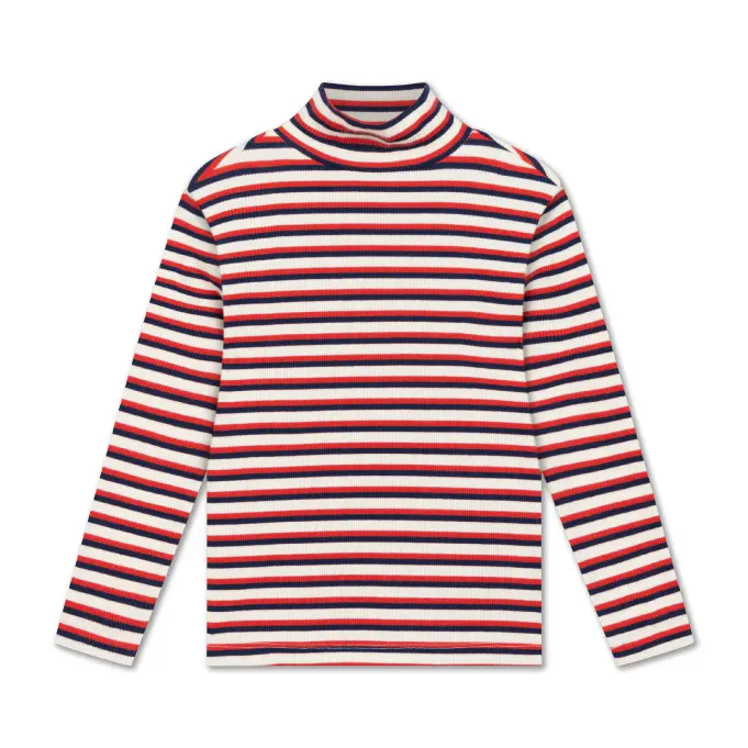 Repose AMS Striped Turtle Neck