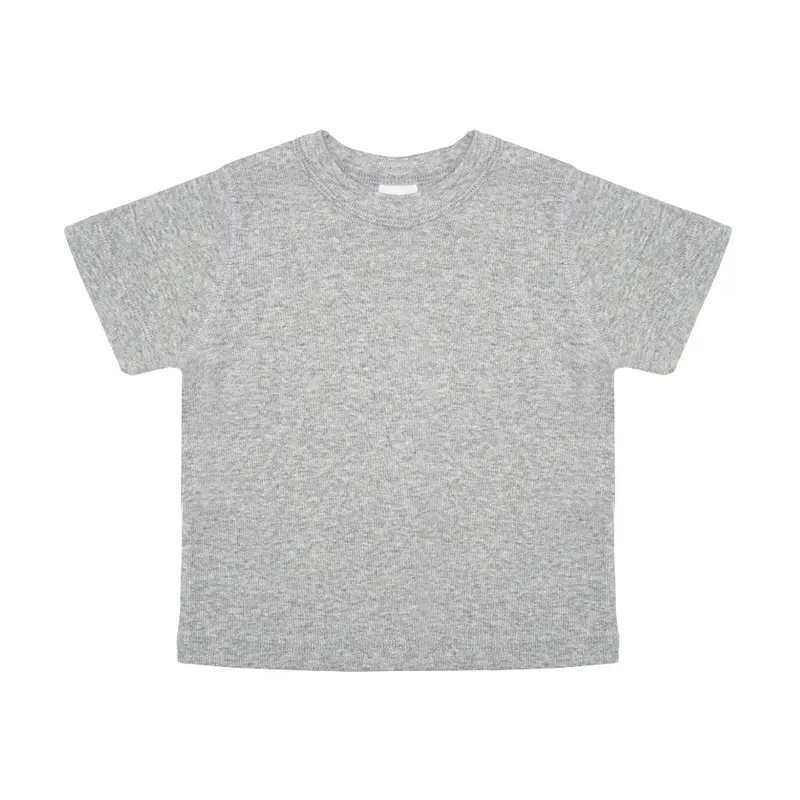 Rib Tee Grey Melange