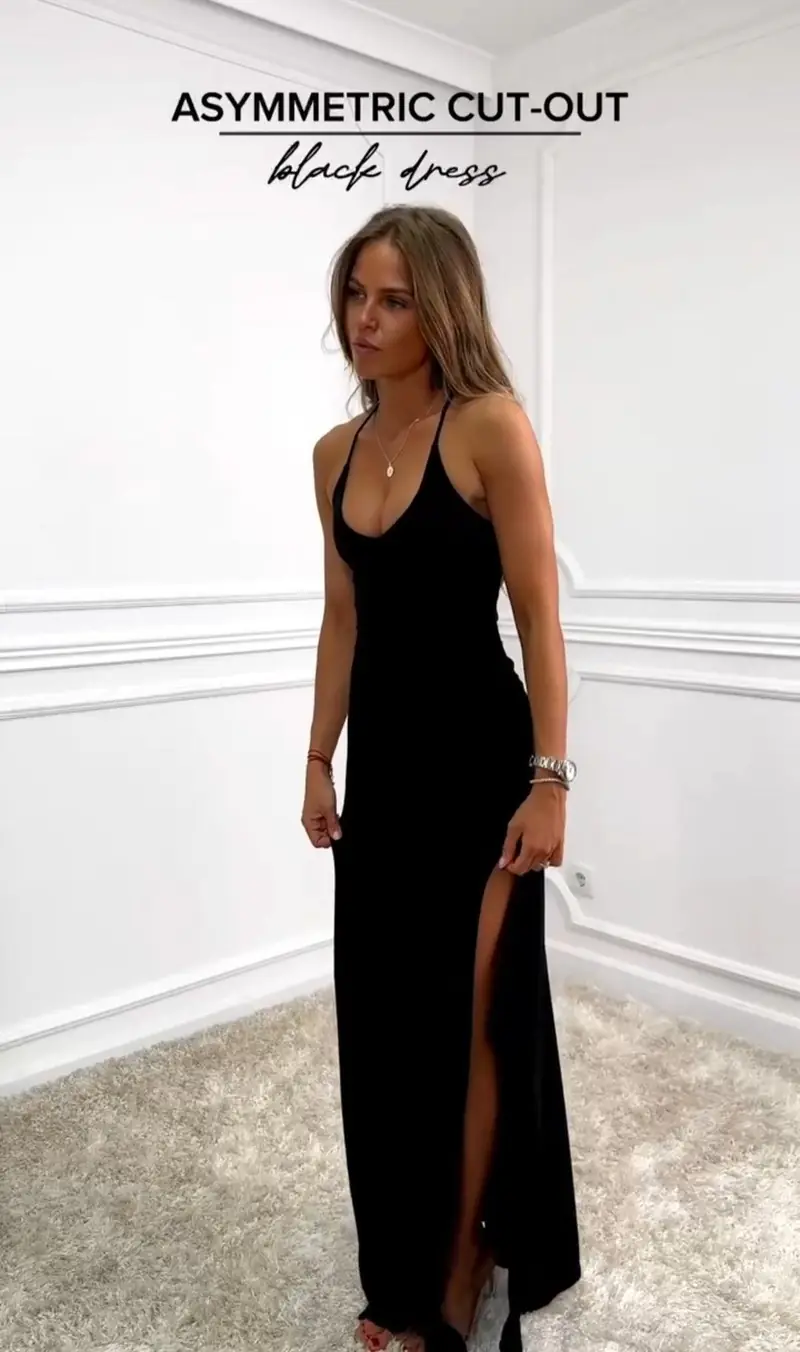 Risa - Figurbetontes Maxikleid mit Schlitz