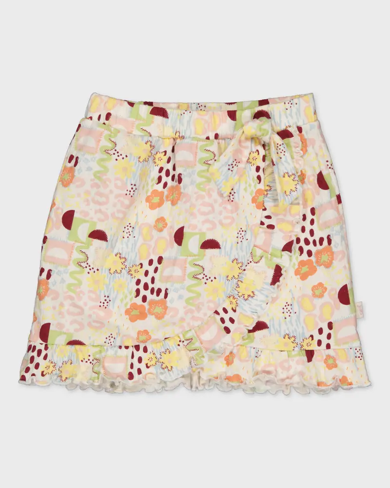 Rok met grafische print | AOP Yellow Graphic