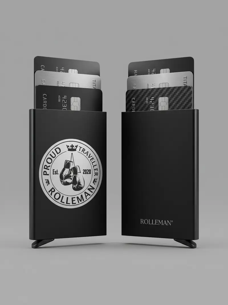 ROLLEMAN® Aluminium Pasjeshouder — Proud Traveller