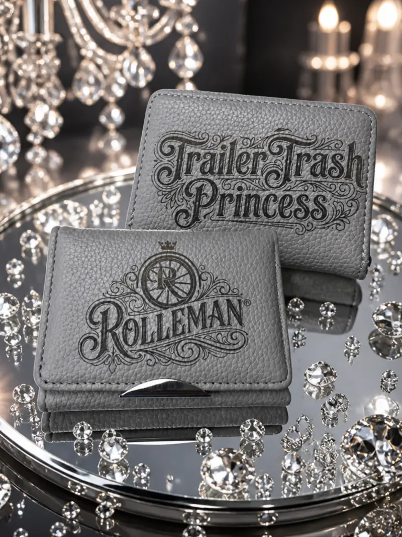 ROLLEMAN® Trailer Trash Princess Portemonnee — Grijs