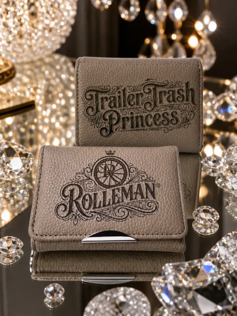 ROLLEMAN® Trailer Trash Princess Portemonnee — Stone