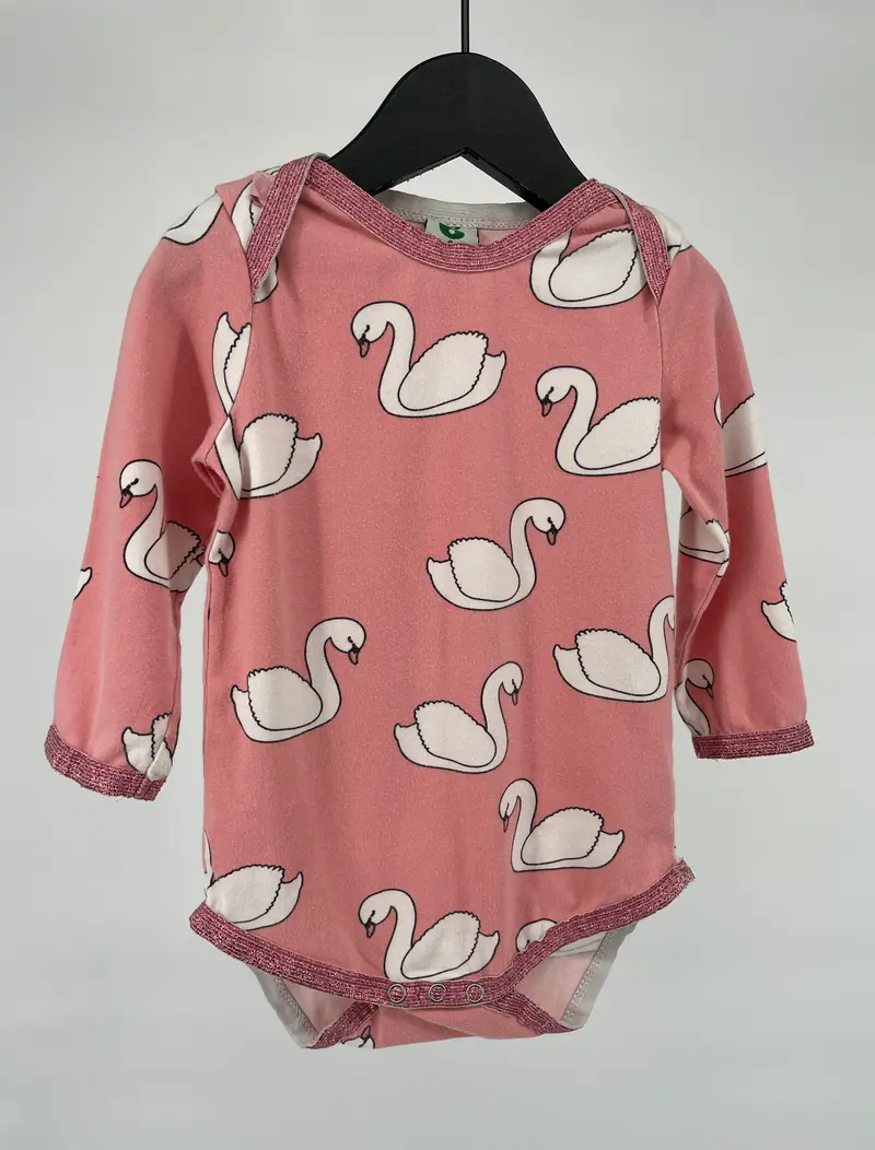 Romper Roze Zwanen Maat 74