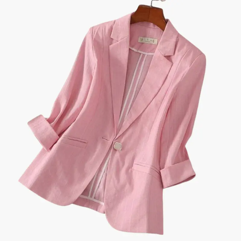Rosalind | Damen Rosa 3/4 Arm Blazer