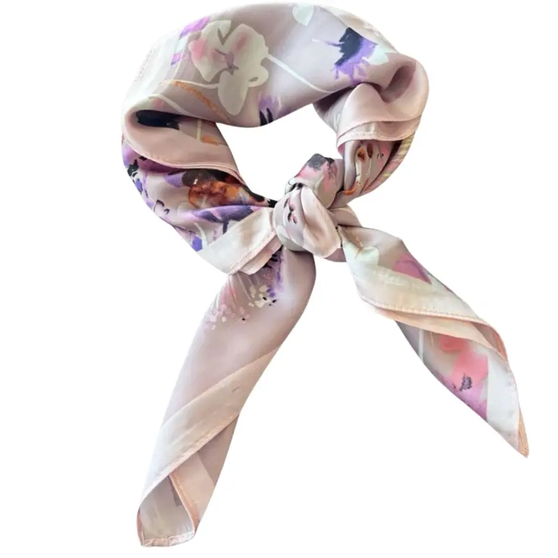 Rose met lavender geprint sjaaltje Sos