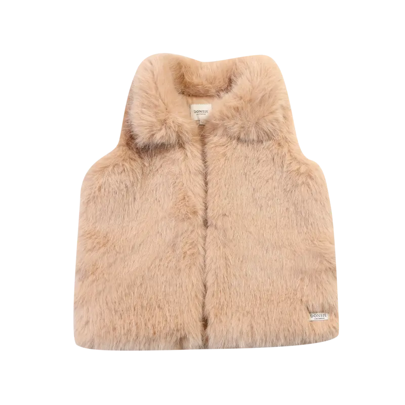 Roswita Gilet | Cloudy Rose Teddy
