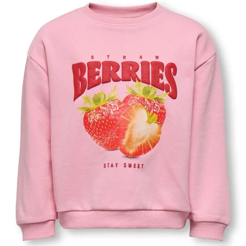 Roze loose fit geprinte sweater Sina