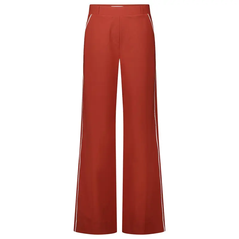 Rust travel trouser Lexie Piping
