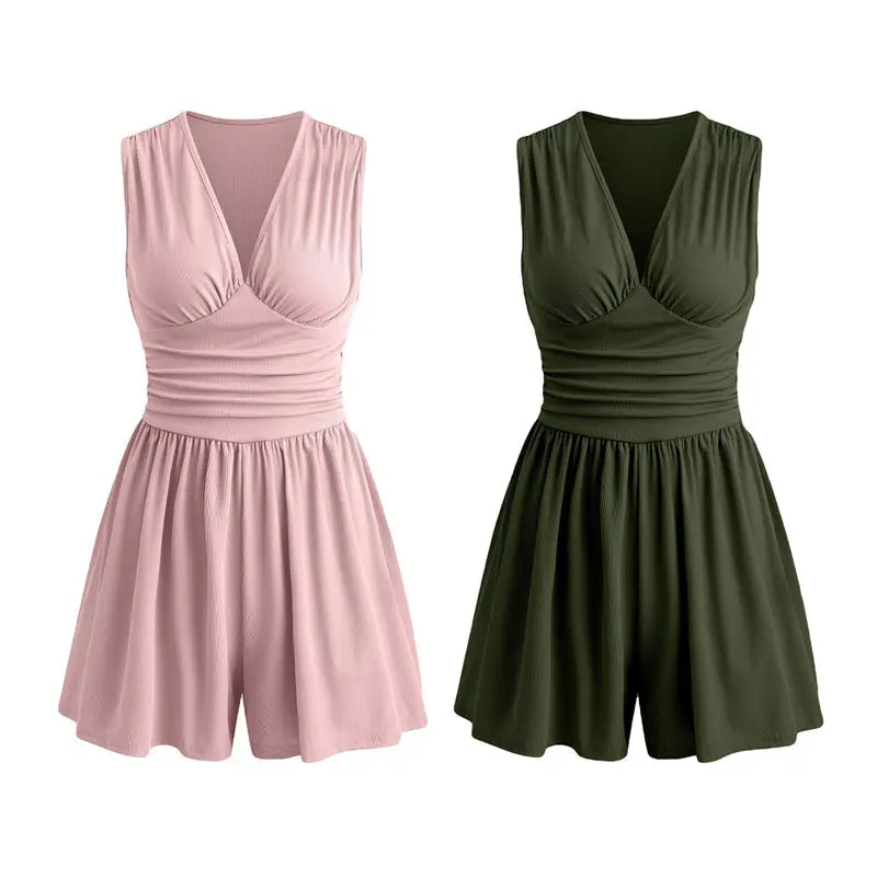 Sanbeia | Ärmelloser Playsuit mit Plisseetaille