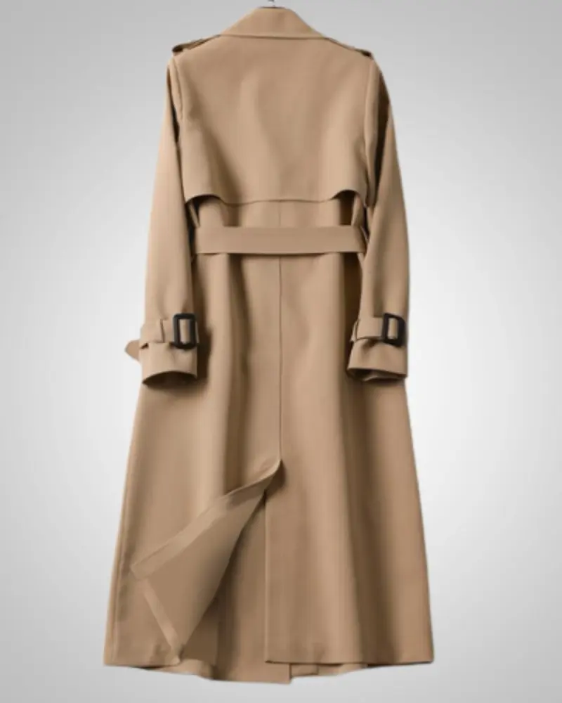Sandra | Damen Klassischer Bindegürtel Trenchcoat