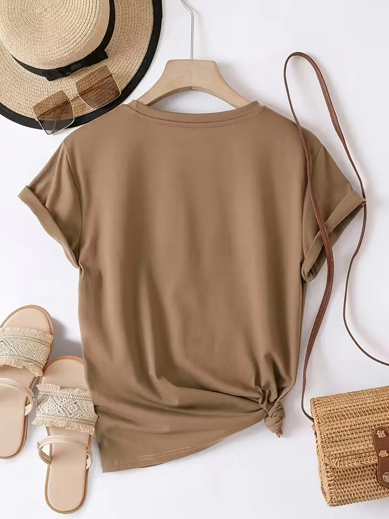 Sarai - T-Shirt mit Kaffeeherz-Print