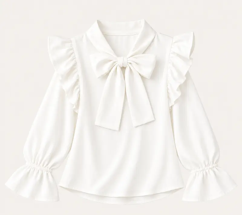 Satijnen blouse offwhite