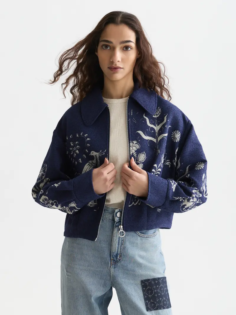 Scotch & Soda x Royal Delft Jacquard Jacket