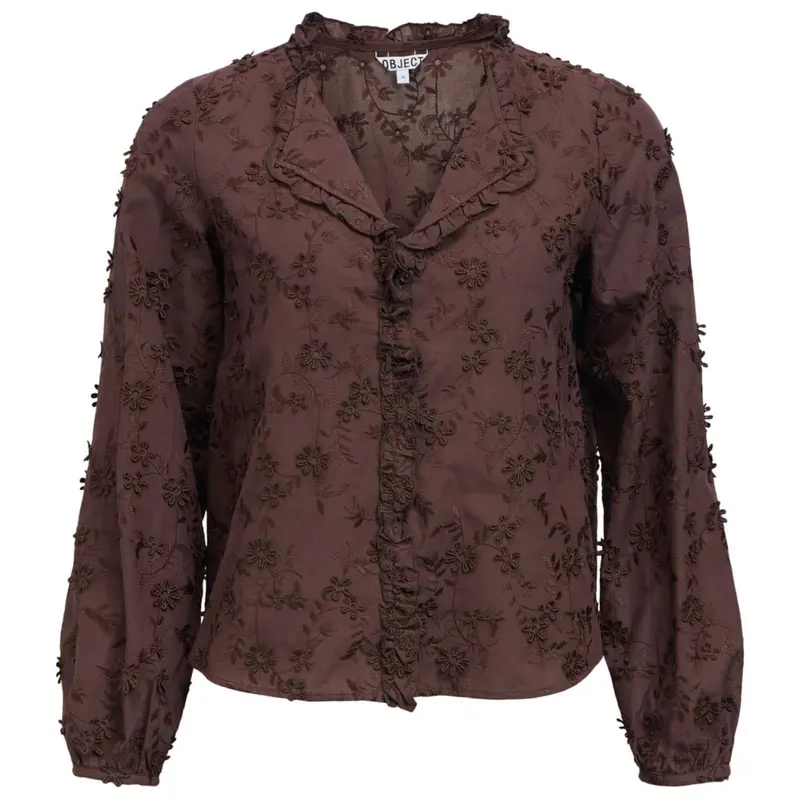 Seal Brown regular fit shirt Karli