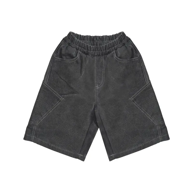 Seam Denim Bermuda Pants