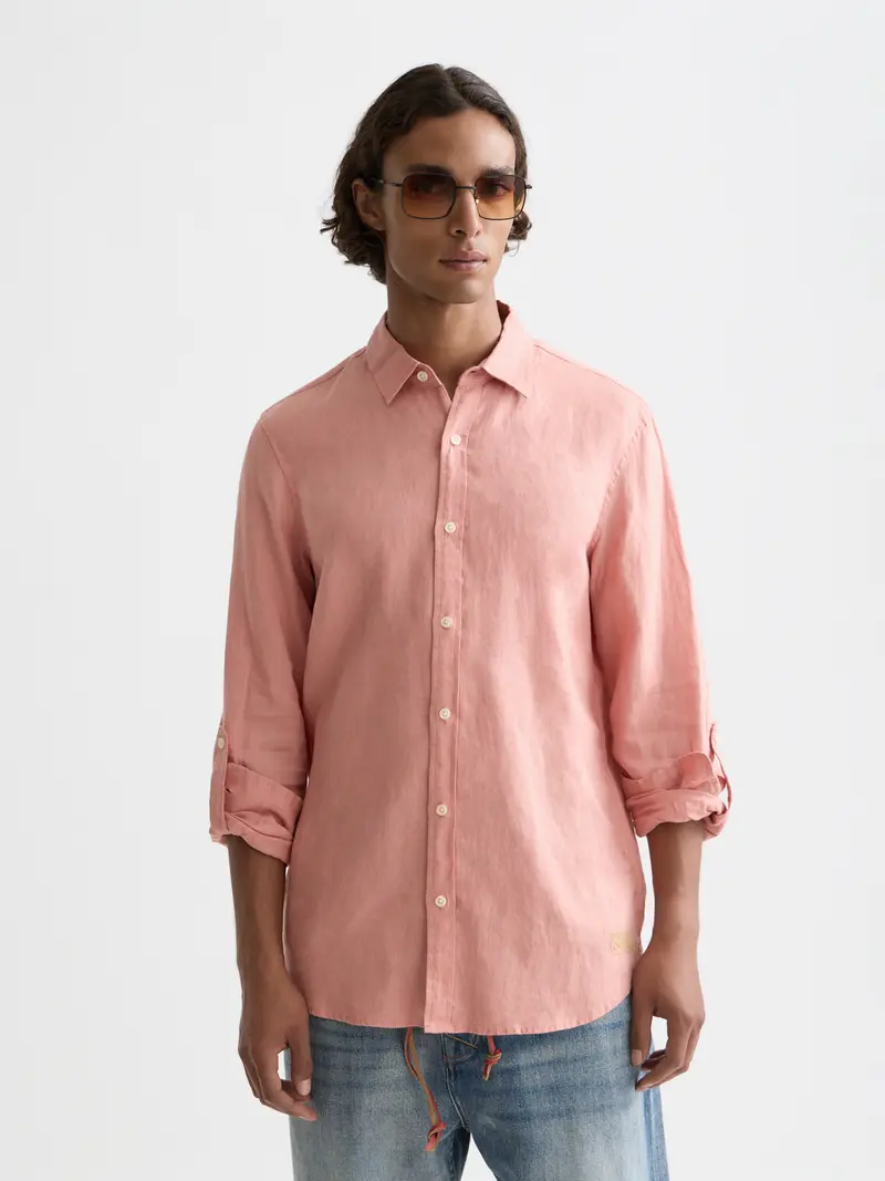 Seasonal Essentials —  Linen Regular-Fit Shirt