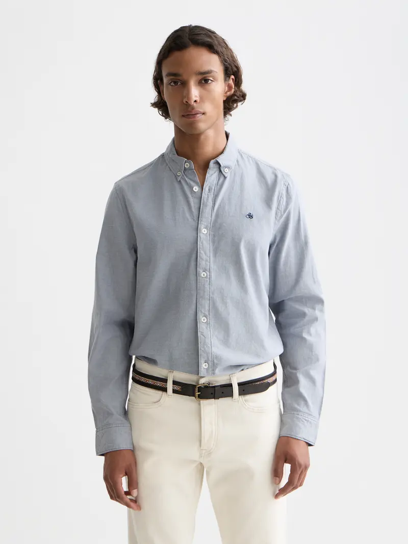 Seasonal Essentials —  Solid Oxford Regular-Fit Shirt