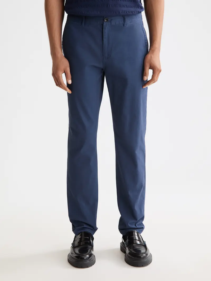 Seasonal Essentials — Stuart - Slim-Fit Washed Cotton Blend Chino