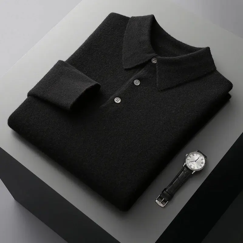 Sebastian | Herren Kaschmir Polo Strickpullover