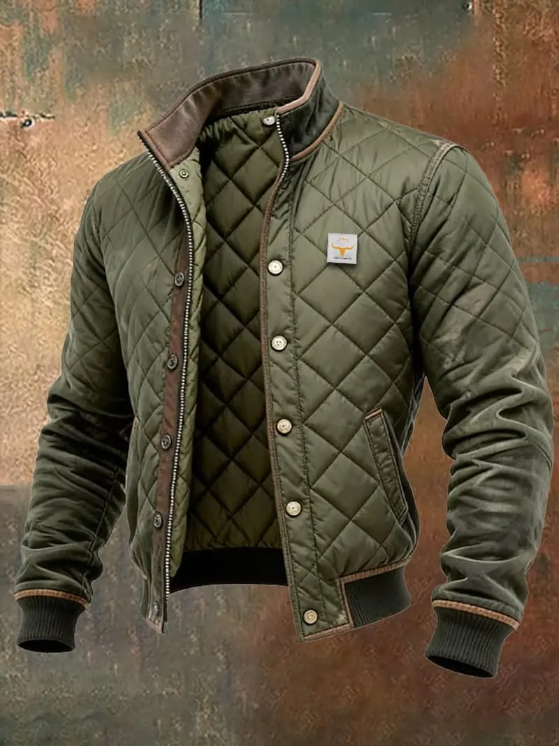 Sebastian | Herren Wattierte Stepp-Bomberjacke