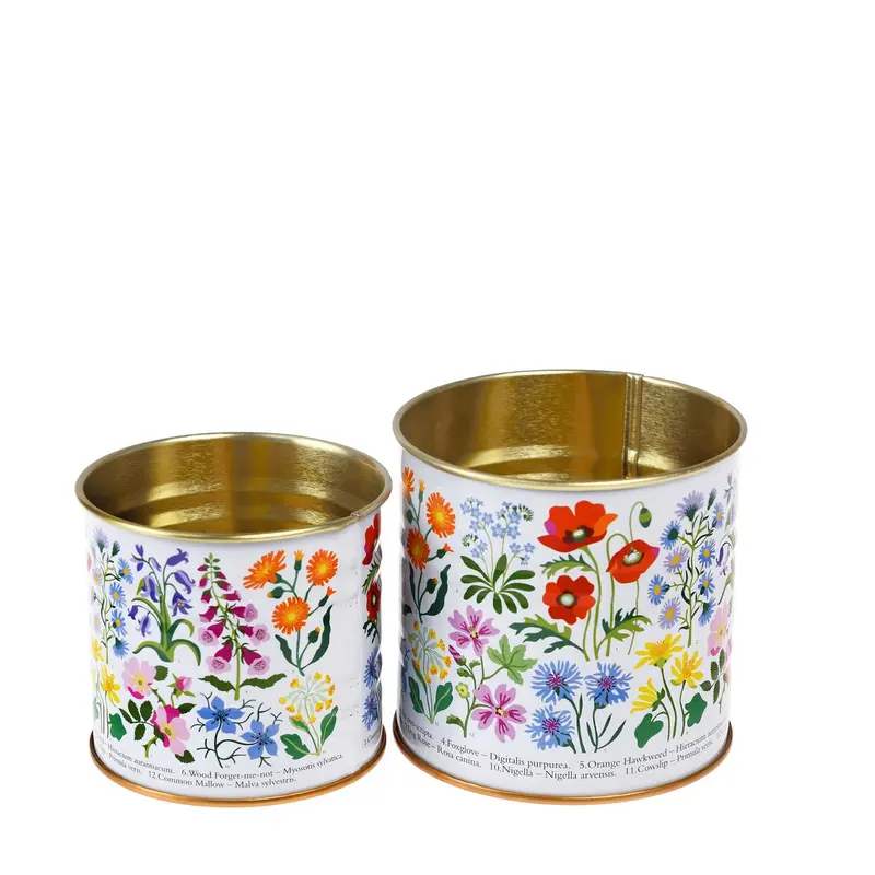 Set of 2 Mini Storage Bins Wild Flowers