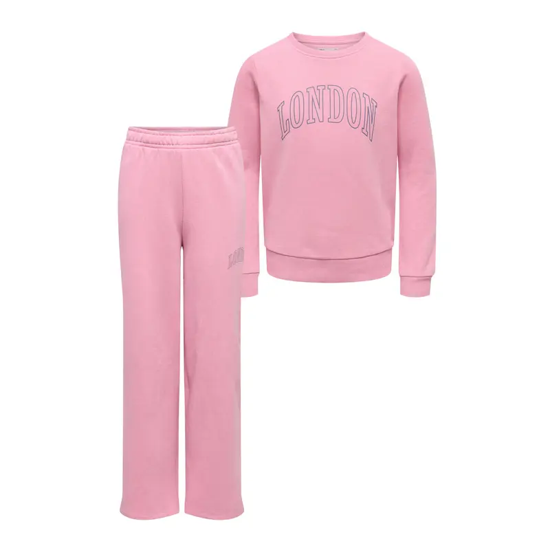 Set Track Pants Wide Leg + Sweater Linna