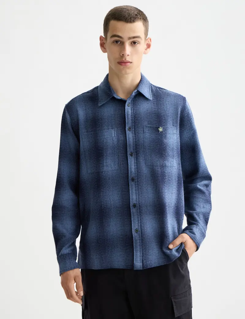 Shadow check shirt