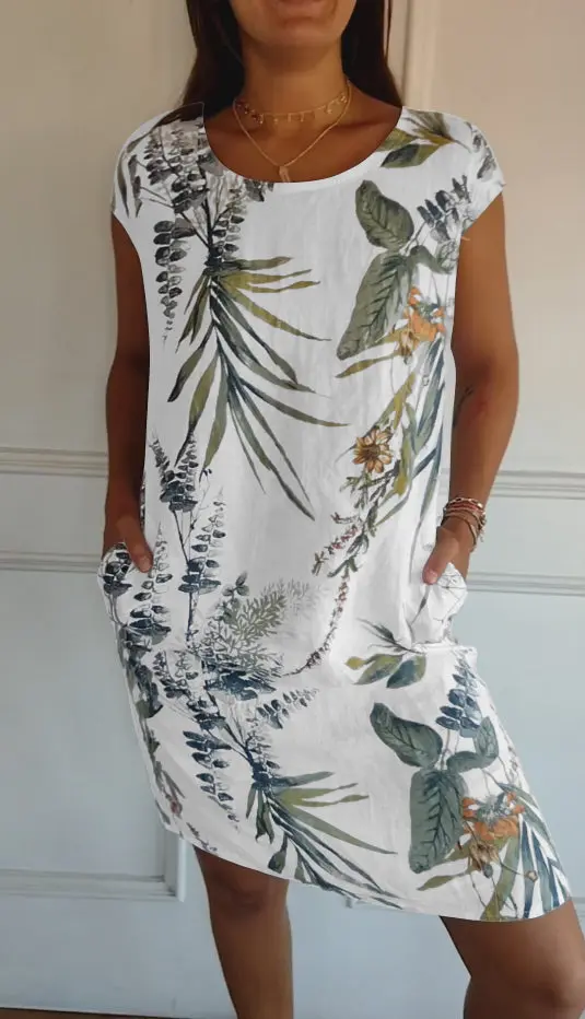 Sharon | Rundhals Kleid