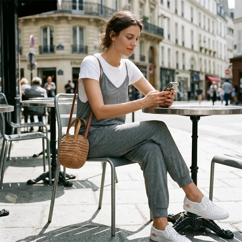 Shavela | Luftiger Spaghettiträger-Jumpsuit mit Taschen