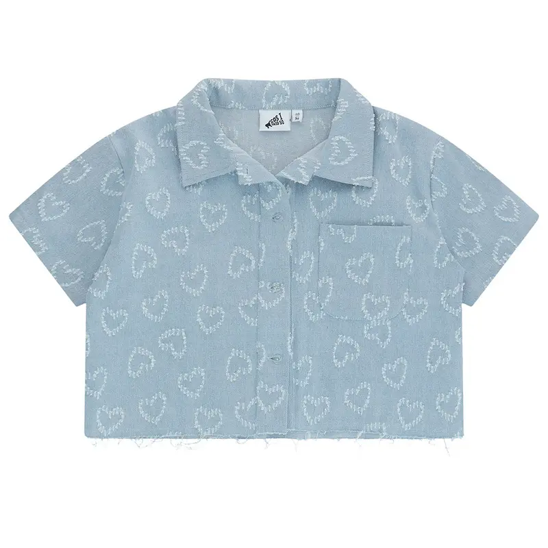 Shirt Denim Hearts