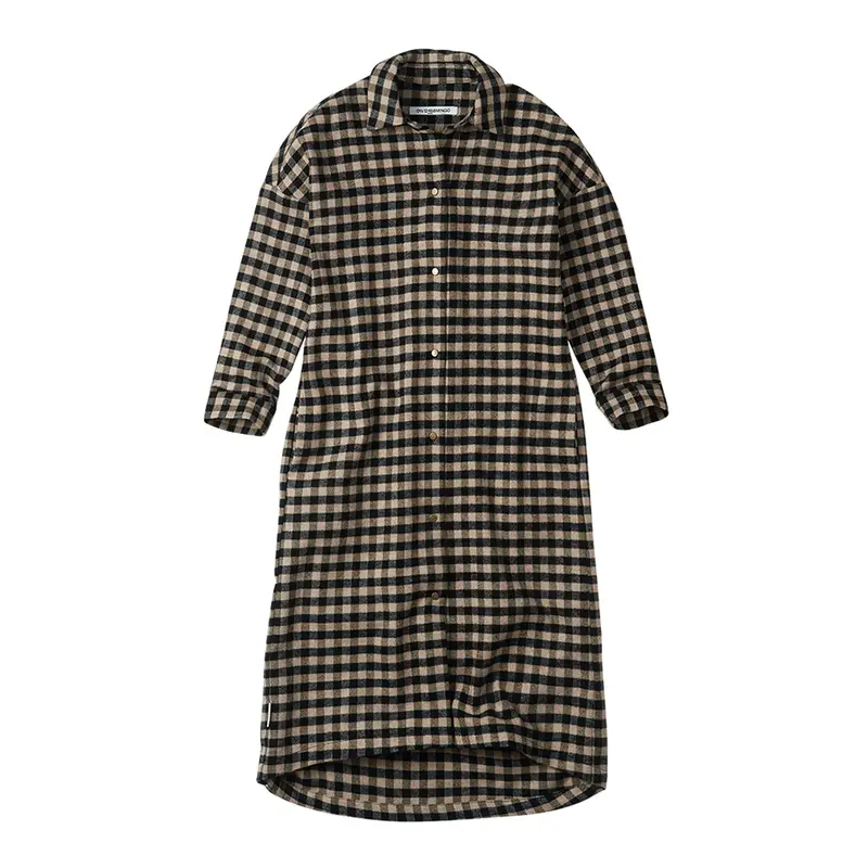 Shirt Dress Oversized Check