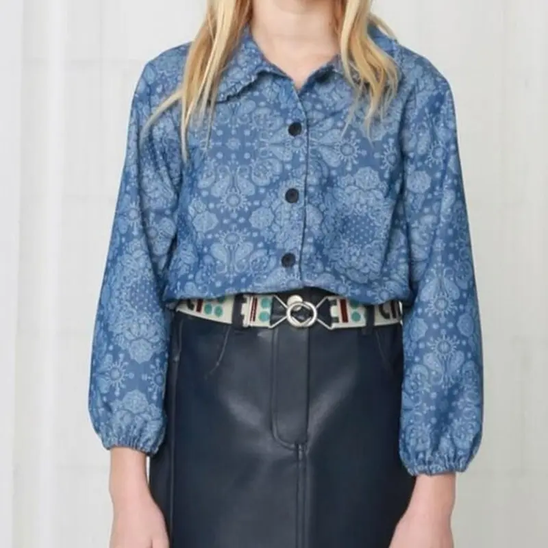 Shirt Frill Paisley