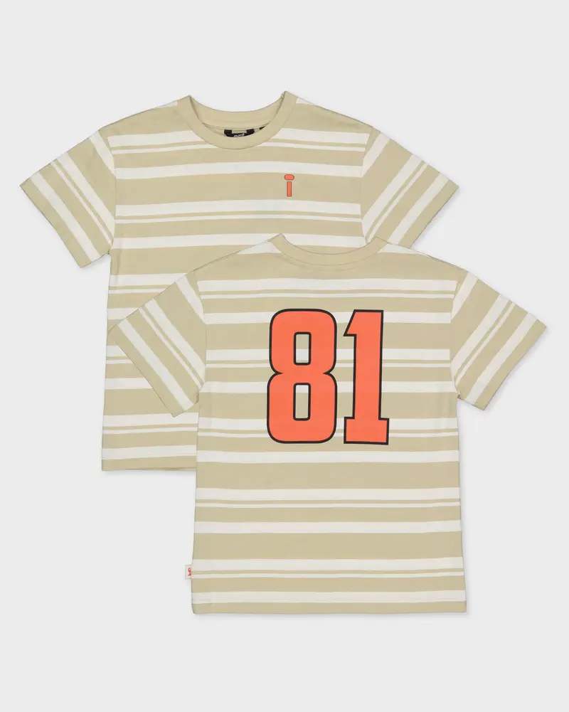 Shirt gebroken wit gestreept | AOP Off White Stripe